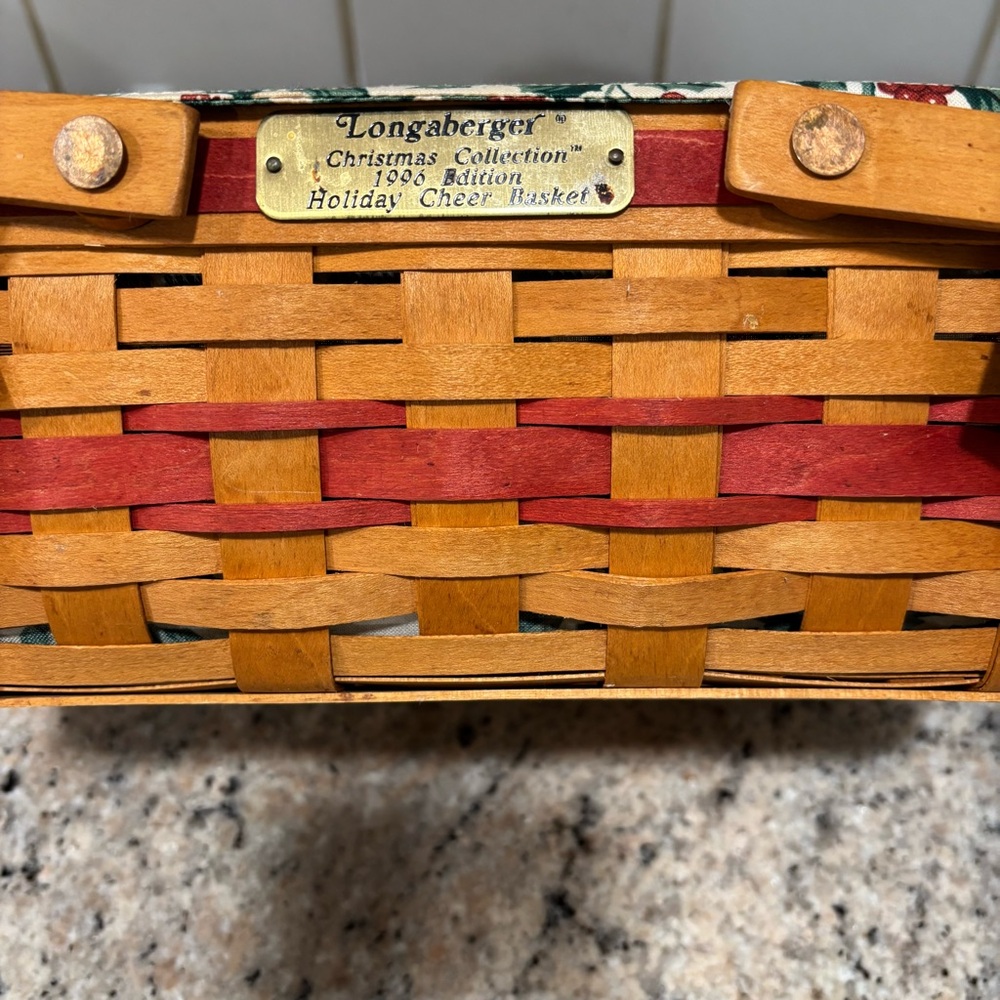 Vintage Longaberger 1996 Holiday Cheer Basket - Picture 10 of 16